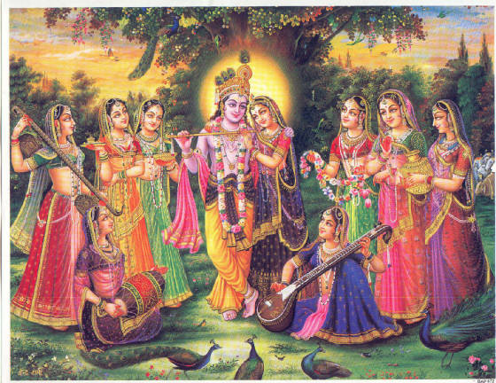 krishna wallpaper. radha-krishna-sakhis-wallpaper